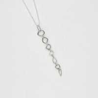 Neptunea 7 drop silver pendant by Karen Williams