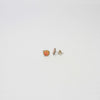 Mini spot orange silver studs by Kathryn Willis