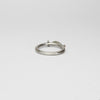 Folded leaf  black silver ring with 9ct gold by Kathryn Willis