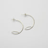 Silver pod hoops by Karen Williams