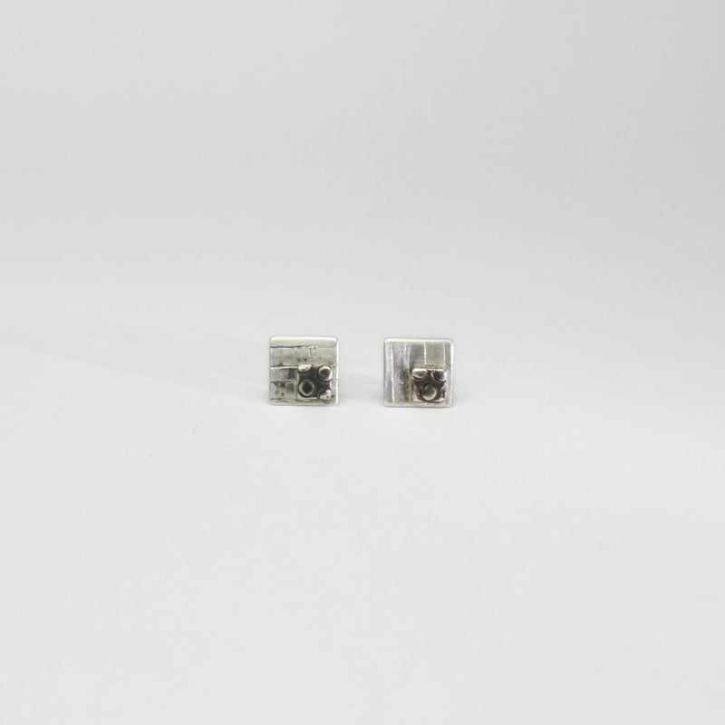 Small patch black silver studs by Kathryn Willis
