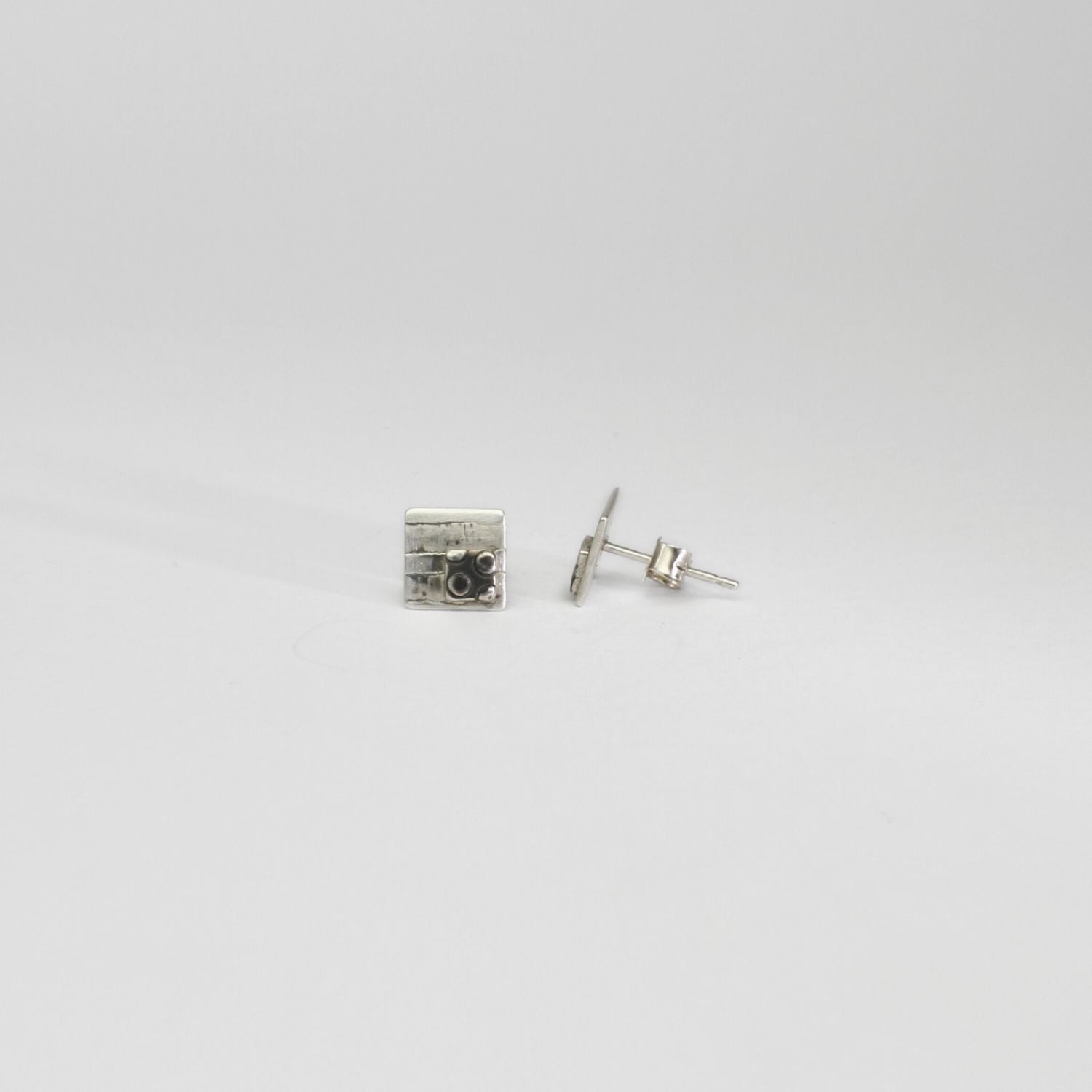 Small patch black silver studs by Kathryn Willis