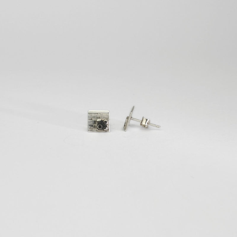 Small patch black silver studs by Kathryn Willis