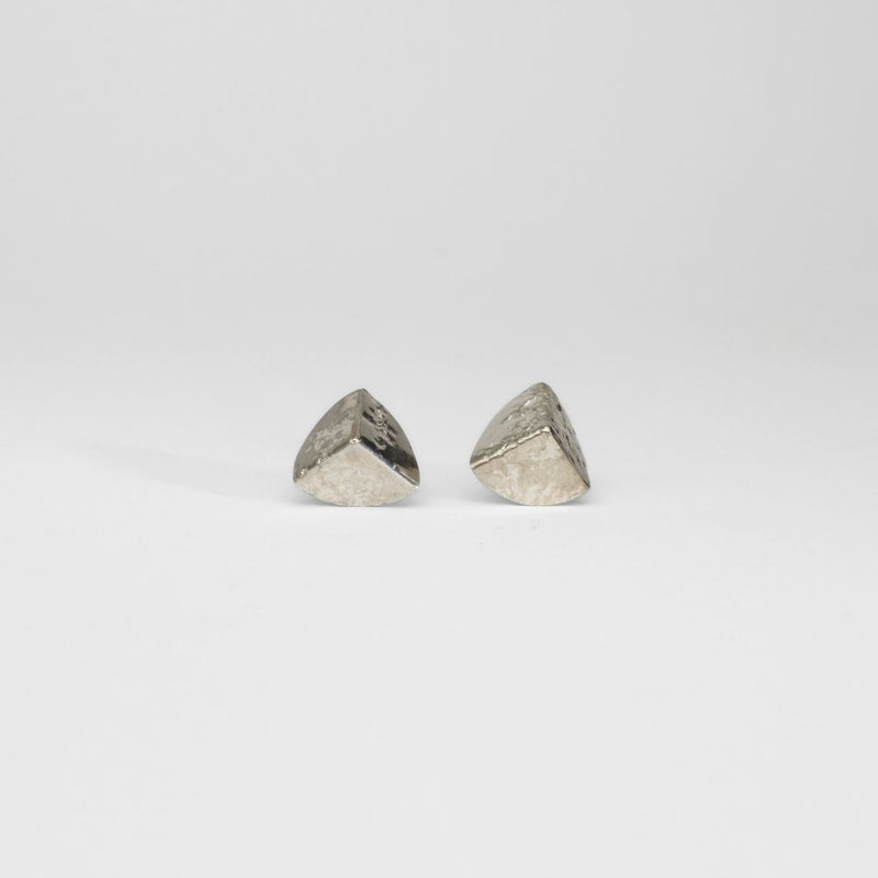 Tricorn decay silver studs by Karen Williams