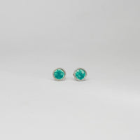 Mini turquoise spot studs by Kathryn Willis
