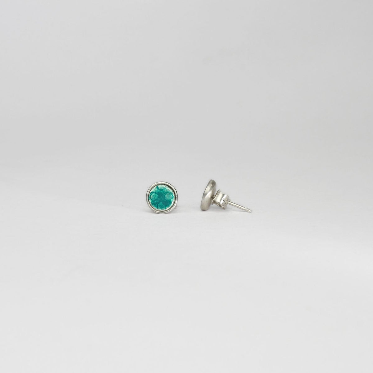 Mini turquoise spot studs by Kathryn Willis