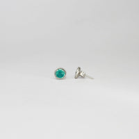 Mini turquoise spot studs by Kathryn Willis