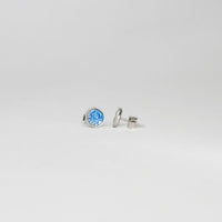 Mini blue spot studs by Kathryn Willis