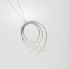 Filament netted large silver pendant by Karen Williams