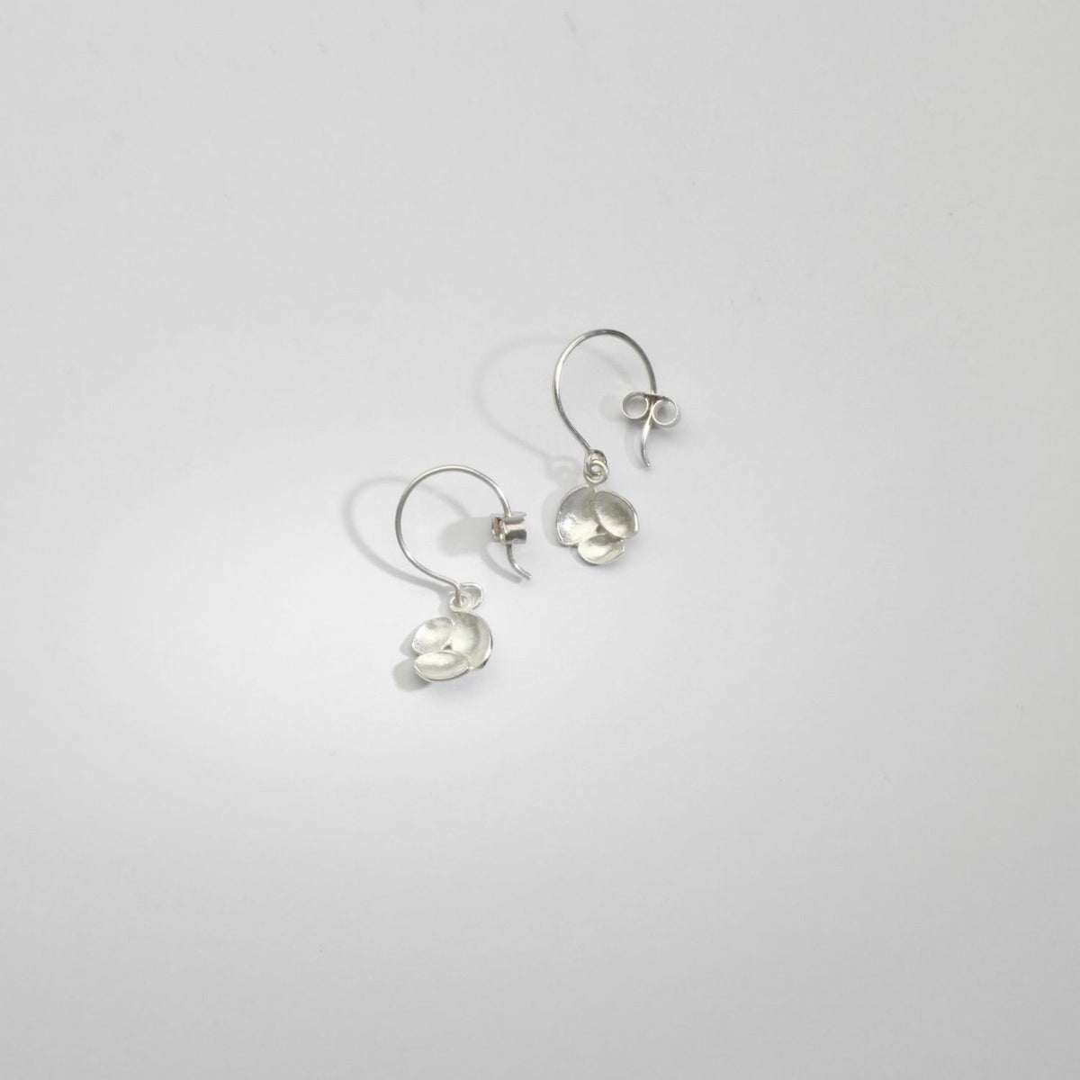 Whelk trio silver earrings by Karen Williams