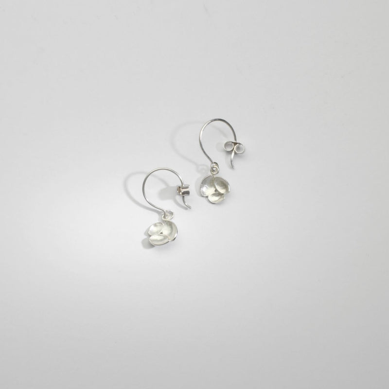 Whelk trio silver earrings by Karen Williams