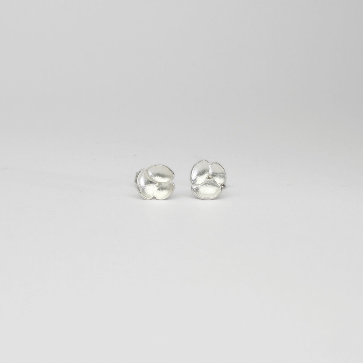 Trio whelk silver studs by Karen Williams