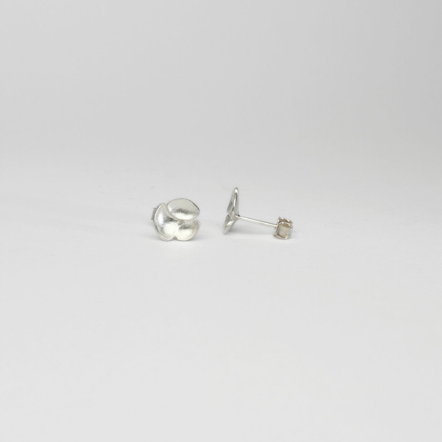 Trio whelk silver studs by Karen Williams