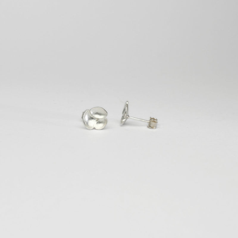 Trio whelk silver studs by Karen Williams