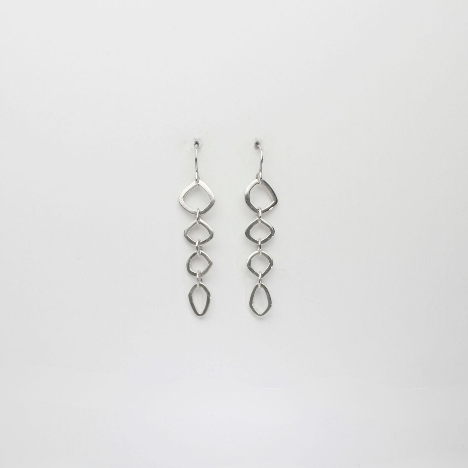 Neptunea 4 drop silver earrings by Karen Williams