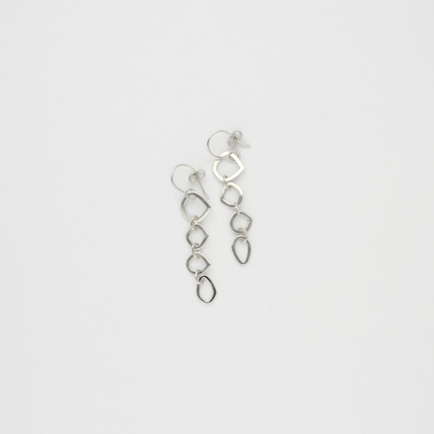 Neptunea 4 drop silver earrings by Karen Williams