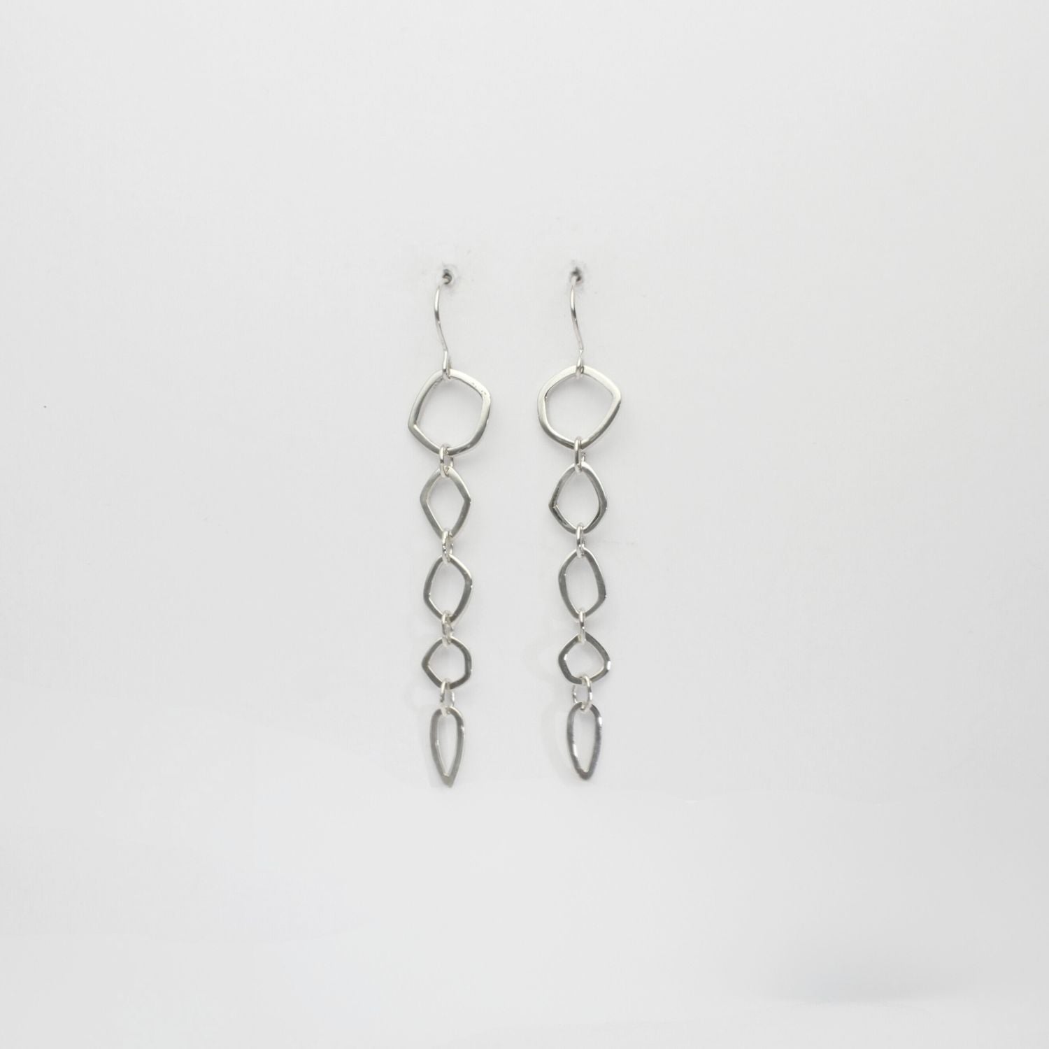 Neptunea 5 drop silver earrings by Karen Williams