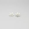 Large snowflake silver studs by Kate Wimbush