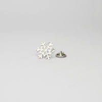 Snowflake silver pin by Kate Wimbush