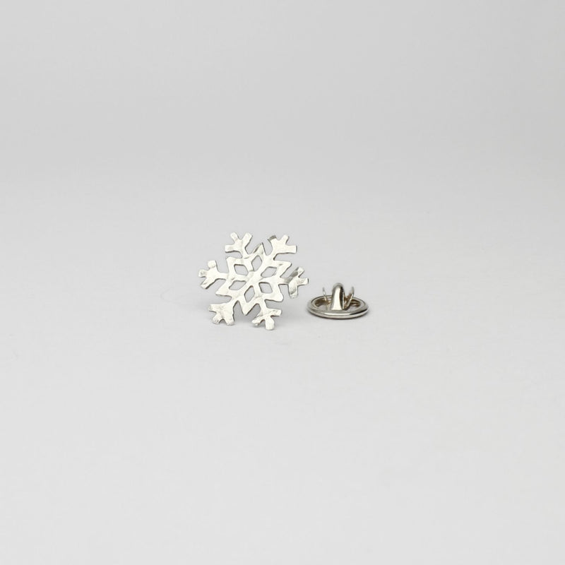 Snowflake silver pin by Kate Wimbush