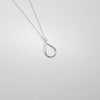 Small single Raindrop silver pendant by Kate Wimbush