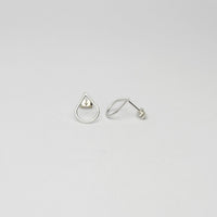 Raindrop silver studs by Kate Wimbush