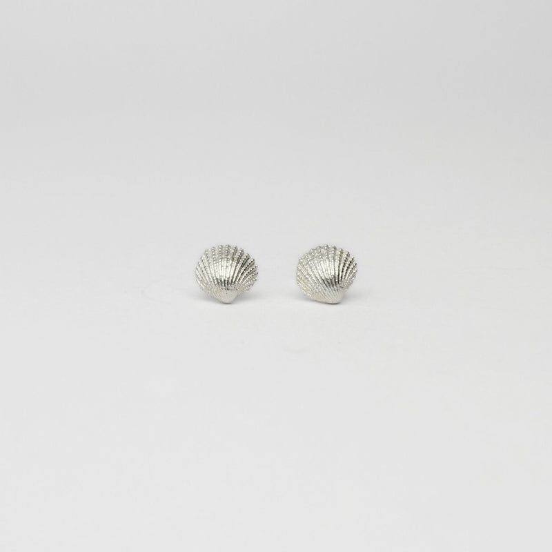 Small cockle silver studs by Kate Wimbush