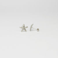 Large starfish silver studs by Kate Wimbush