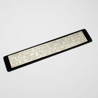 Letter etched bookmark silver & gold plated by Mary Ann Simmons