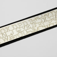 Letter etched bookmark silver & gold plated by Mary Ann Simmons