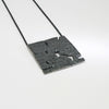 Fragile Form Black Silver Pendant 1