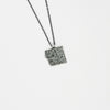 Fragile Form Small Black Silver Pendant 2