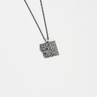 Fragile Form Small Black Silver Pendant 2