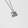 Fragile Form Small Black Silver Pendant 3