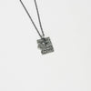 Fragile Form Small Black Silver Pendant 4