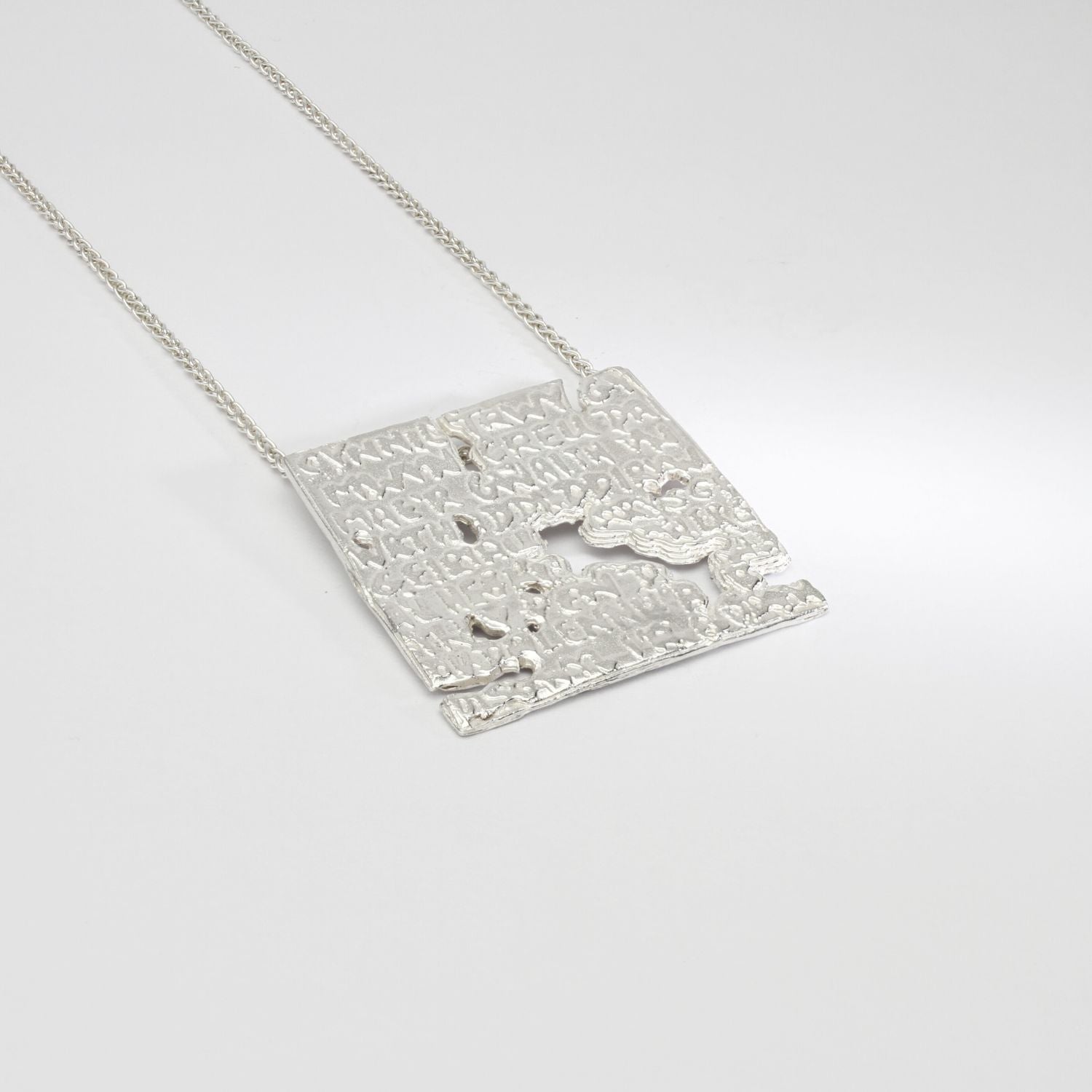 Fragile Form Silver Pendant 1