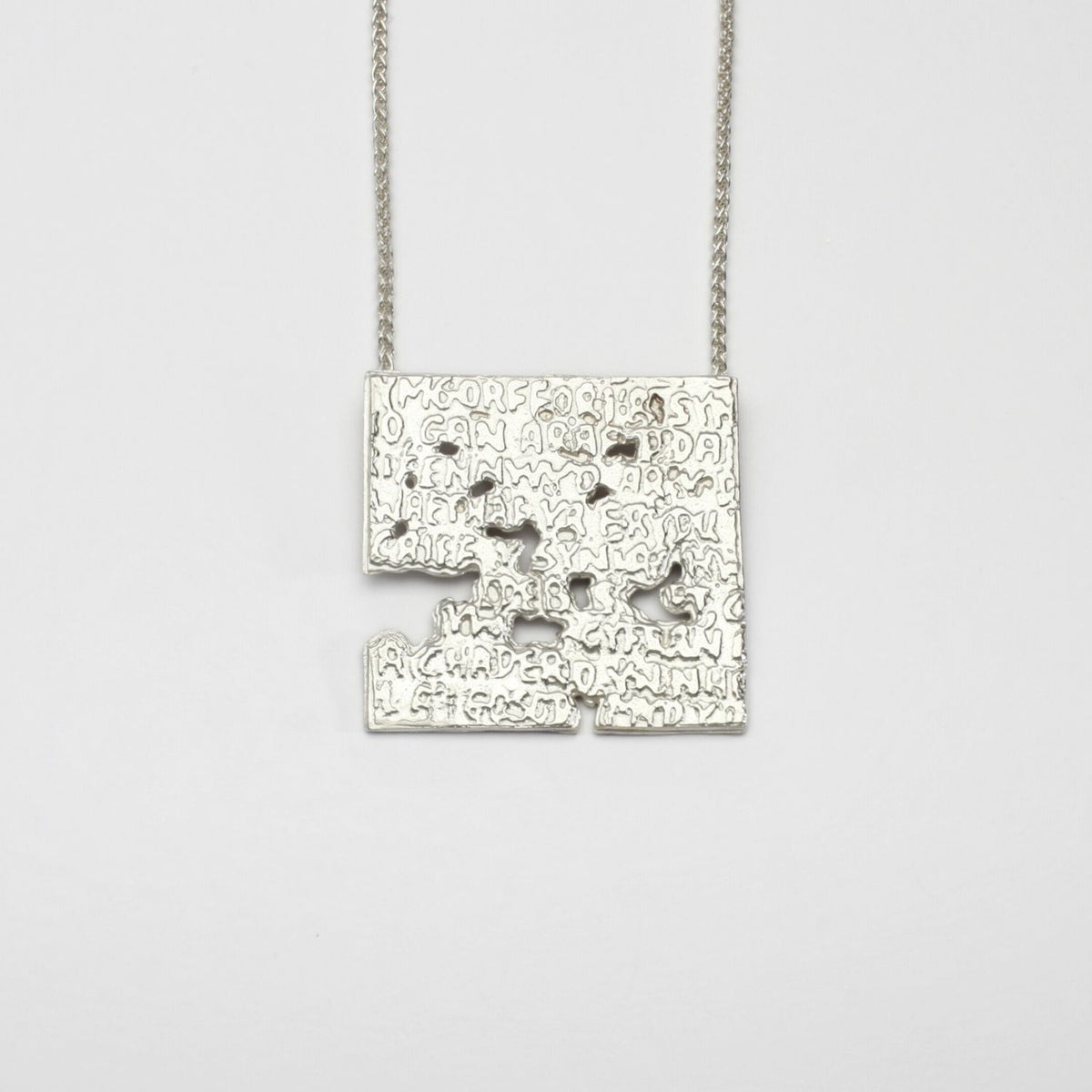 Fragile Form Silver Pendant 2