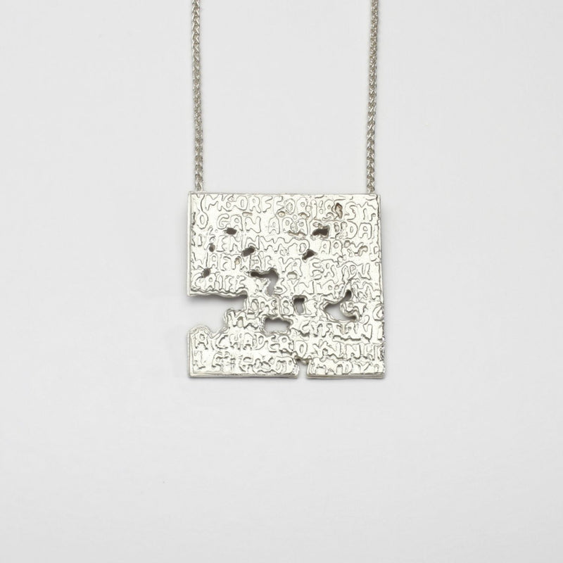 Fragile Form Silver Pendant 2