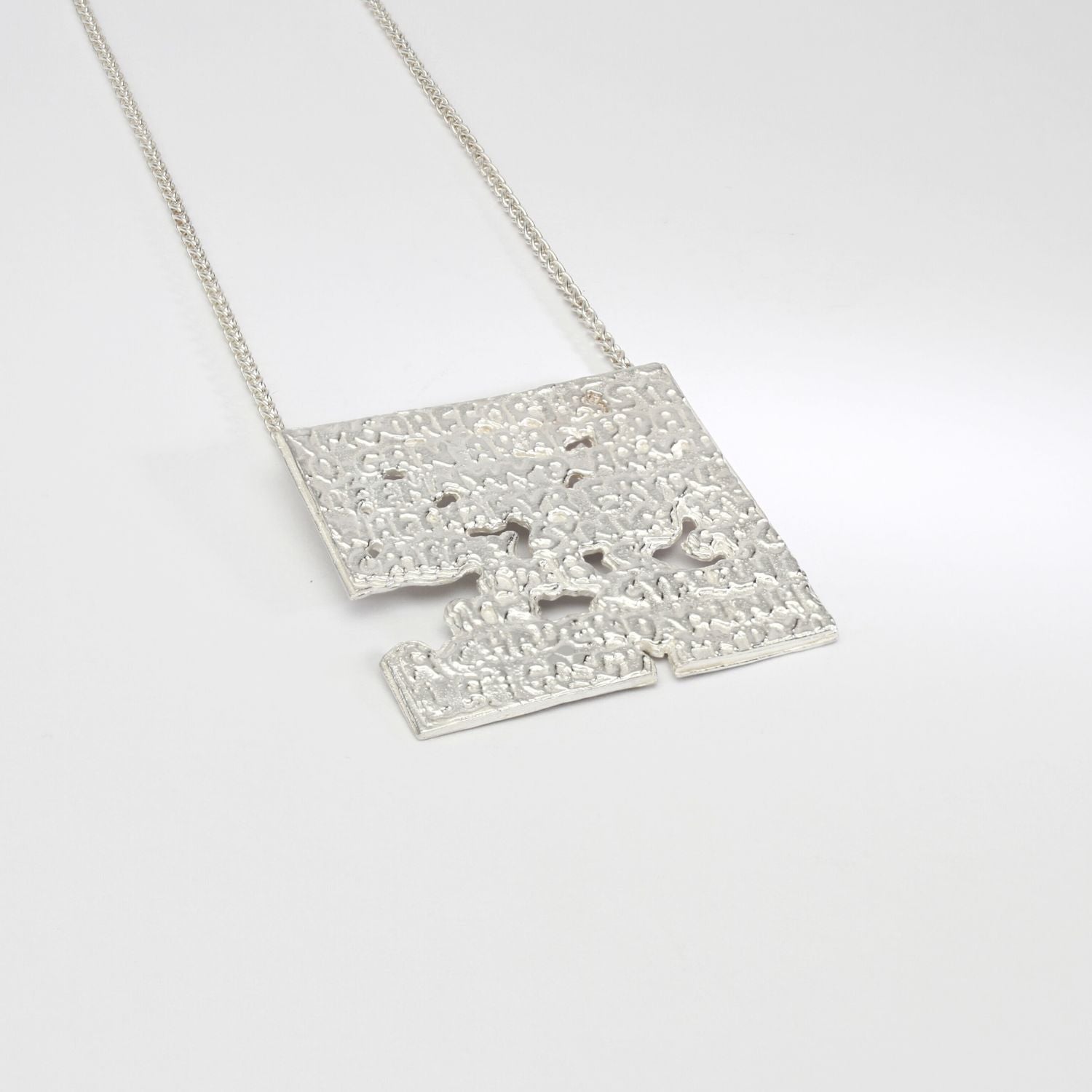 Fragile Form Silver Pendant 2