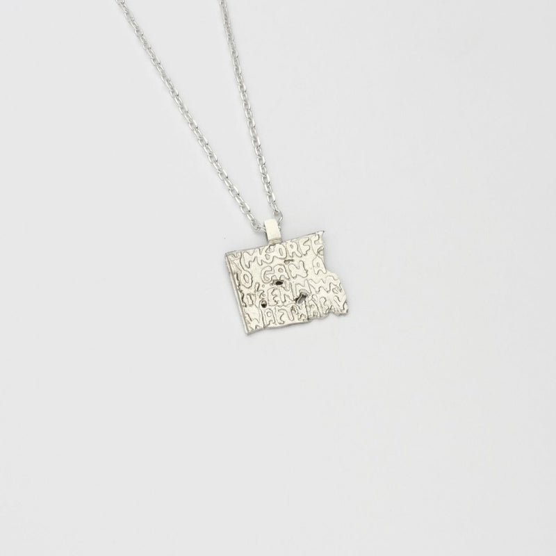 Fragile Form Small Silver Pendant 1