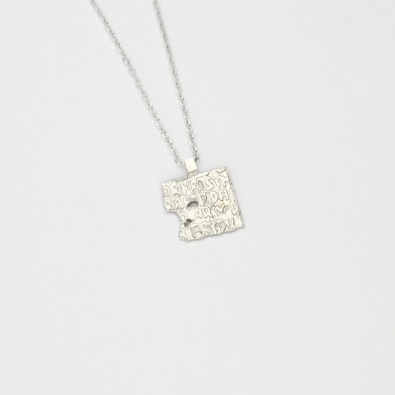 Fragile Form Small Silver Pendant 2