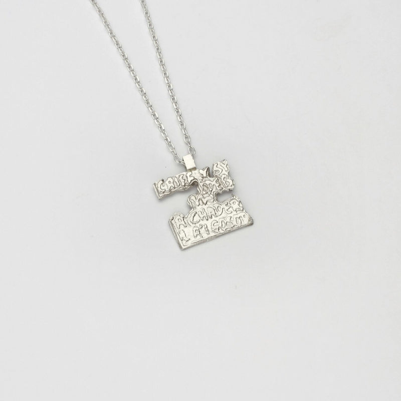 Fragile Form Small Silver Pendant 3