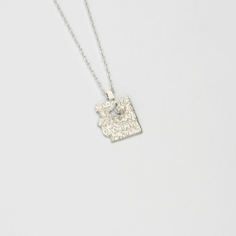 Fragile Form Small Silver Pendant 4