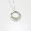 Solitaire: Small Silver Necklace with diamond