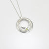 Solitaire: Small Silver Necklace with Peridot