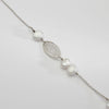 Silver & white pearls necklace by Natalie Vardey
