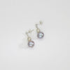 Grey pearls & bound bead stud earrings by Natalie Vardey