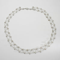 2 row small white pearl necklace by Natalie Vardey