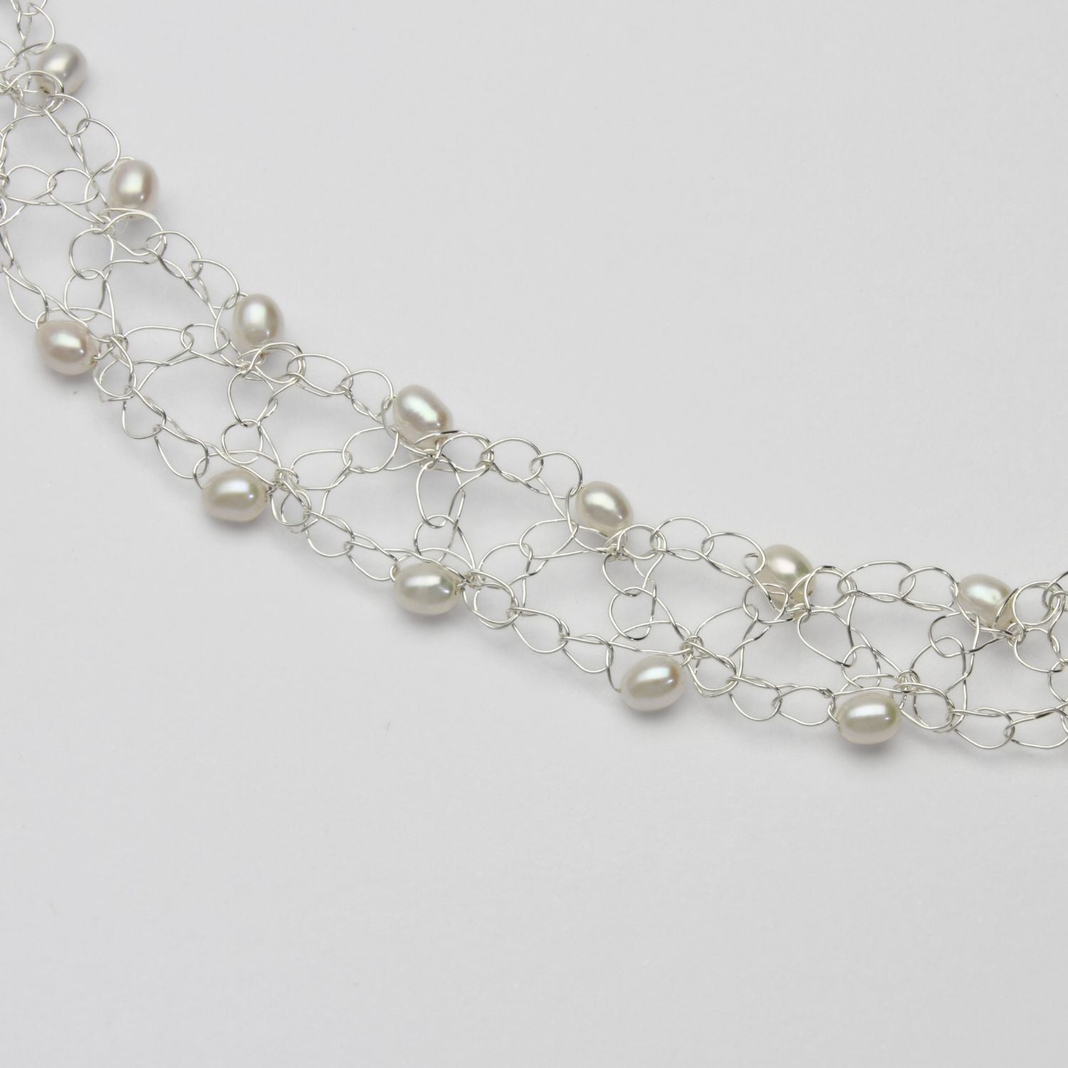 2 row small white pearl necklace by Natalie Vardey