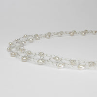 2 row small white pearl necklace by Natalie Vardey